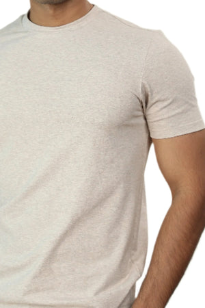 Carbon Heavyweight Melange T-Shirt – Sorona™ (Oat Melange)