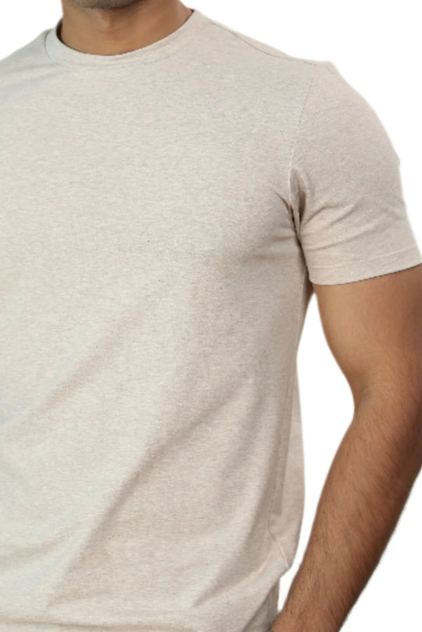 Carbon Heavyweight Melange T-Shirt – Sorona™ (Oat Melange)