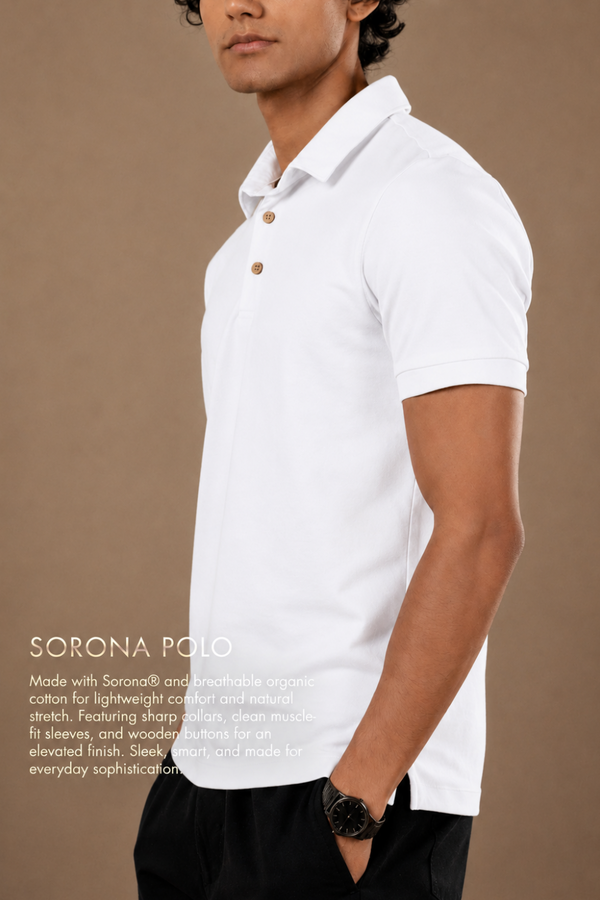 Sorona™ Polo (Chalk)