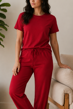 UltraSoft Bamboo Lounge Set (Bold Red)
