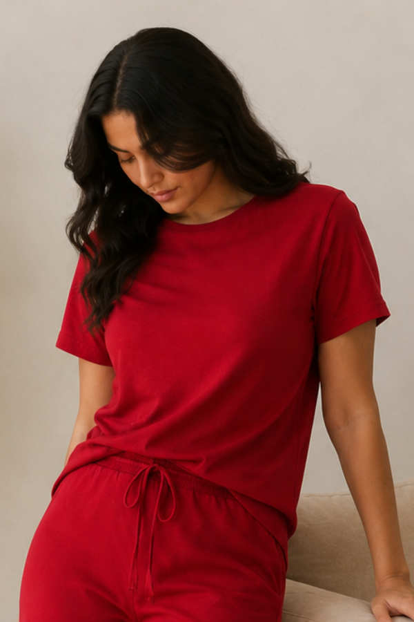 UltraSoft Bamboo Lounge Set (Bold Red)