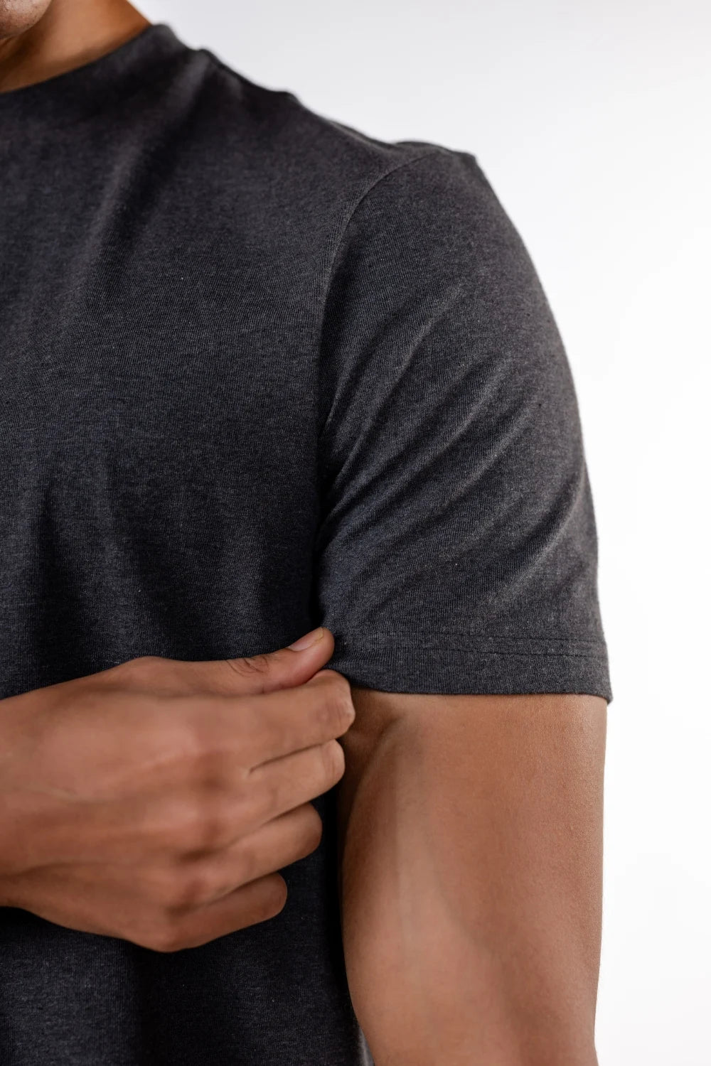 Carbon Heavyweight Melange T-Shirt – Sorona™ (Charcoal Melange)