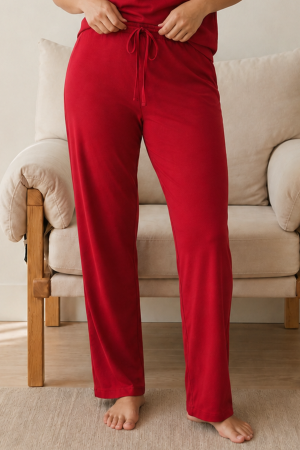 UltraSoft Bamboo Lounge Set (Bold Red)