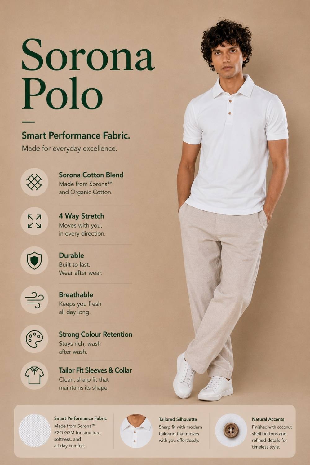 Sorona™ Polo (Nimbus Cloud)