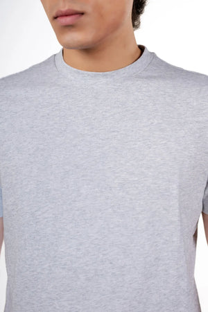 Carbon Heavyweight Melange T-Shirt – Sorona™ (Light Grey Melange)