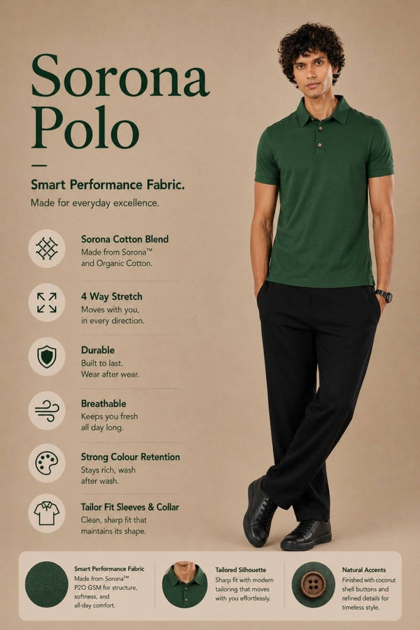 Sorona™ Polo (Pine Green)