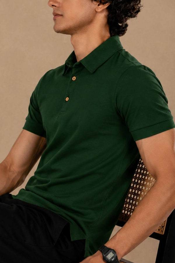 Sorona™ Polo (Pine Green)