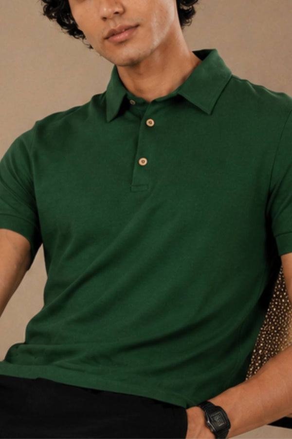 Sorona™ Polo (Pine Green)