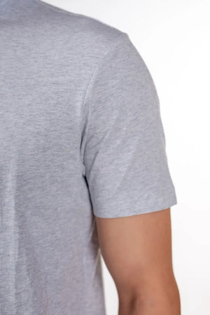 Carbon Heavyweight Melange T-Shirt – Sorona™ (Light Grey Melange)