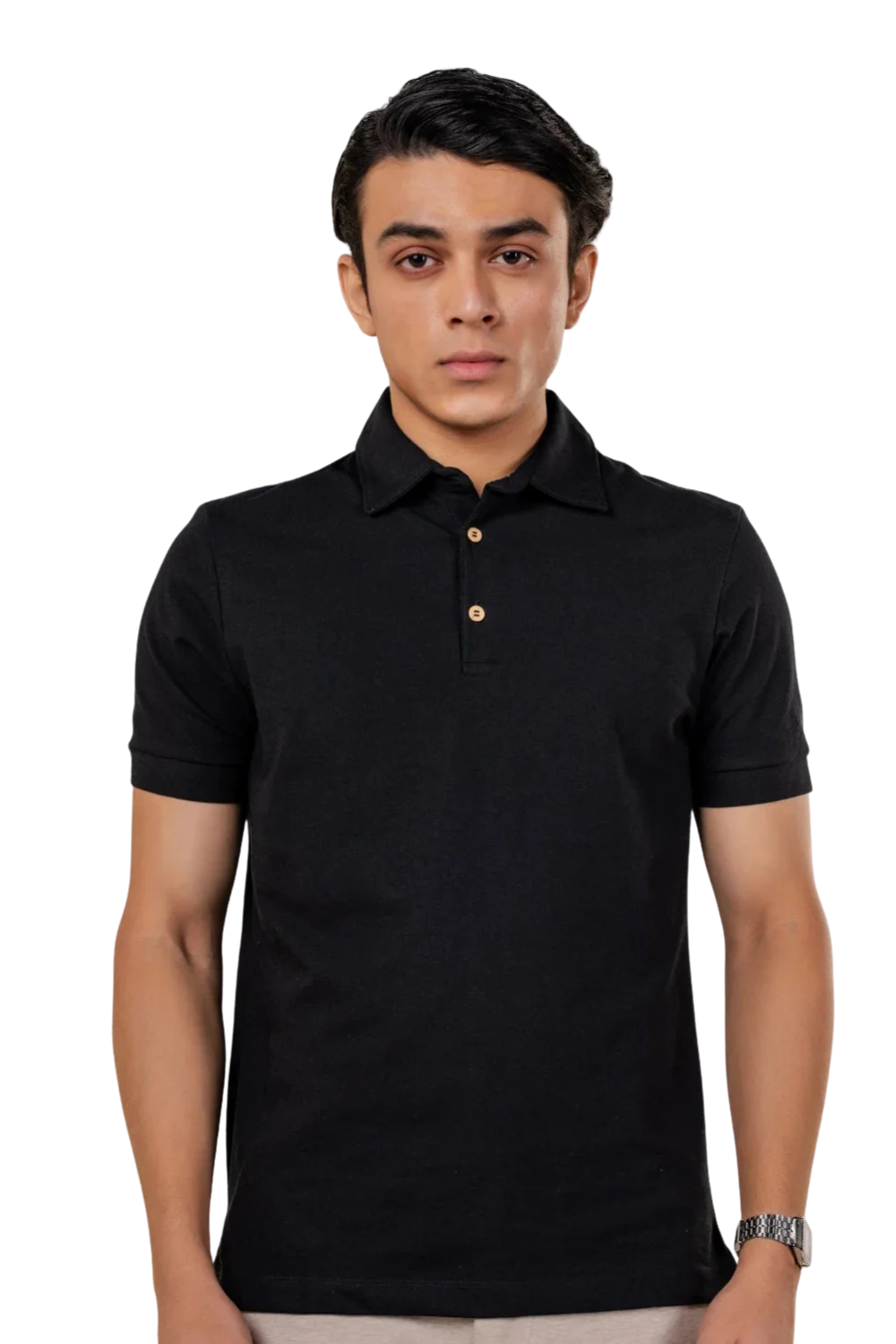 Sorona™ Polo - Black & White - Pack of 2