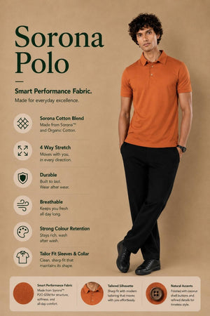 Sorona™ Polo (Raw Cinnamon)