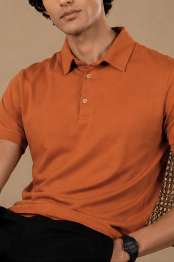 Sorona™ Polo (Raw Cinnamon)