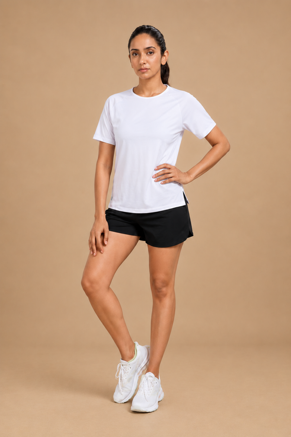 Bio Active Tee – EcoCiclo™ Biodegradable Polyester (Chalk)