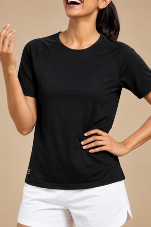 Bio Active Tee – EcoCiclo™ Biodegradable Polyester (Carbon Black)