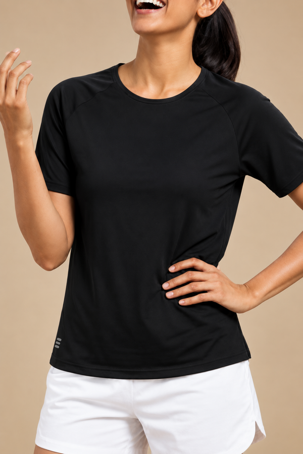 Bio Active Tee – EcoCiclo™ Biodegradable Polyester (Carbon Black)