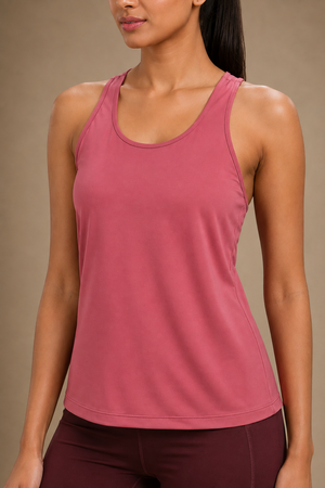 Bio Active Tank – EcoCiclo™ Biodegradable Polyester (Mauve Wood)