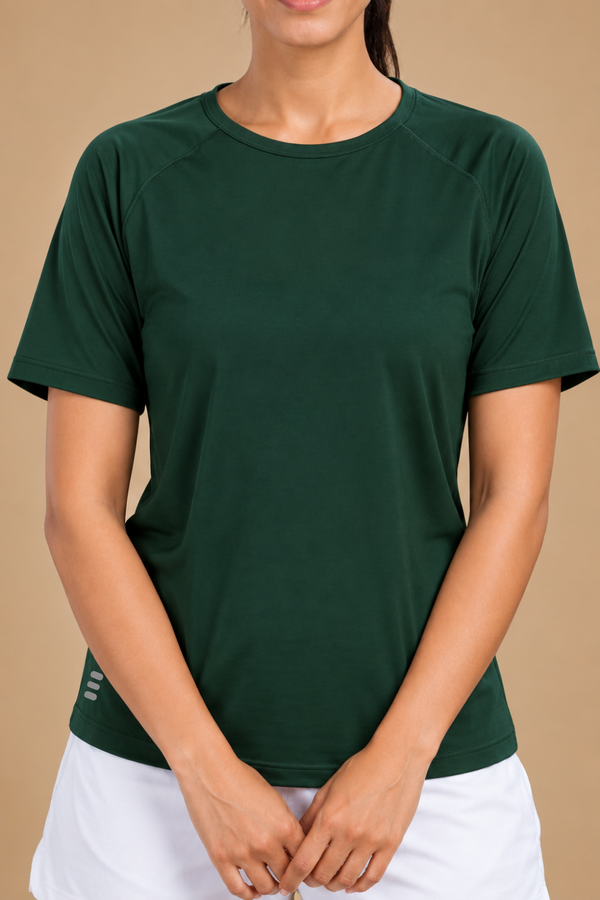 Bio Active Tee – EcoCiclo™ Biodegradable Polyester (Pine Green)