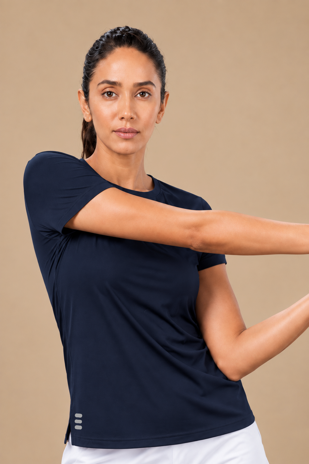 Bio Active Tee – EcoCiclo™ Biodegradable Polyester (Midnight Navy)