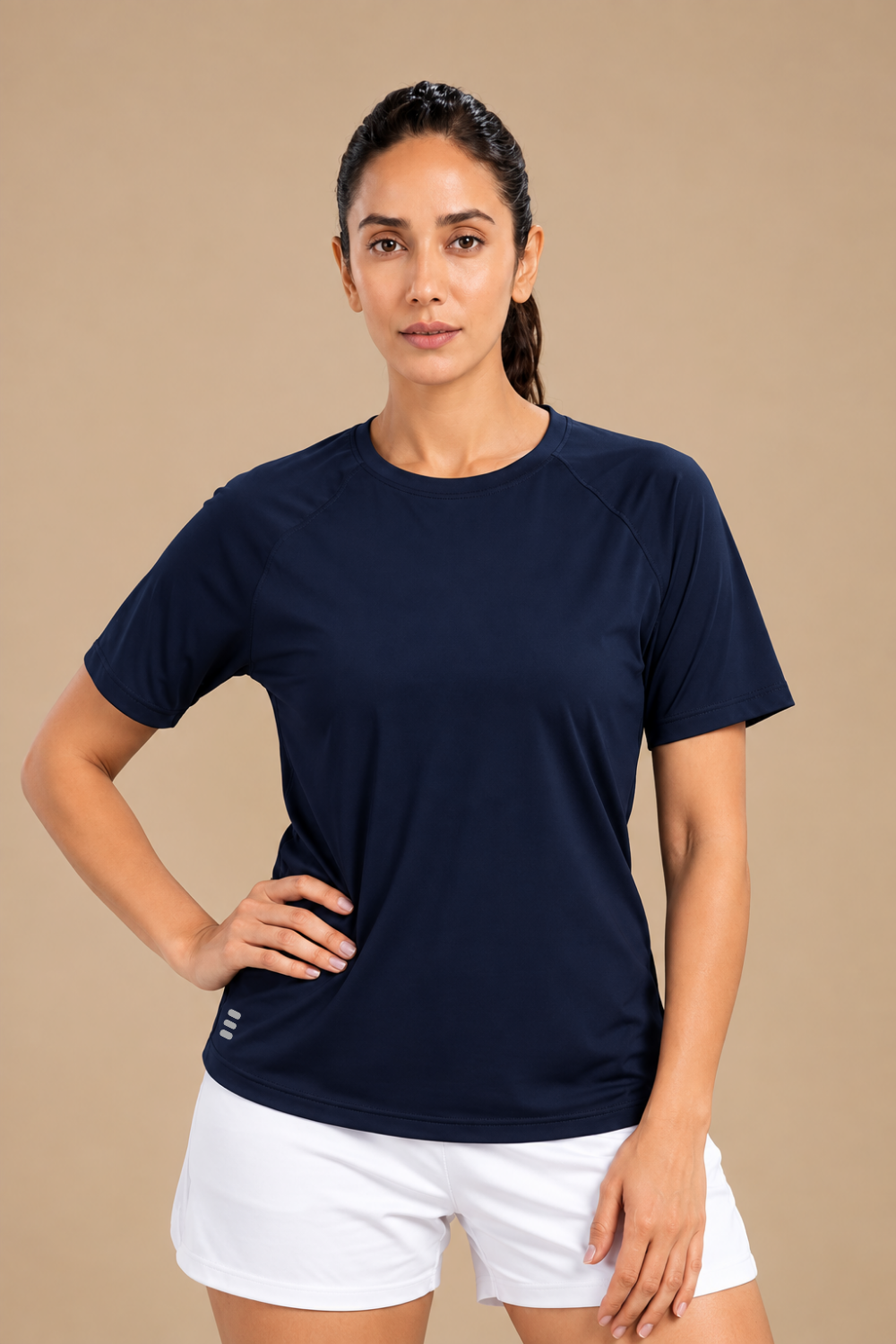 Bio Active Tee – EcoCiclo™ Biodegradable Polyester (Midnight Navy)