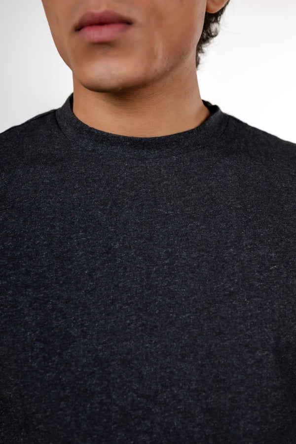 Carbon Heavyweight Melange T-Shirt – Sorona™ (Coal Melange)