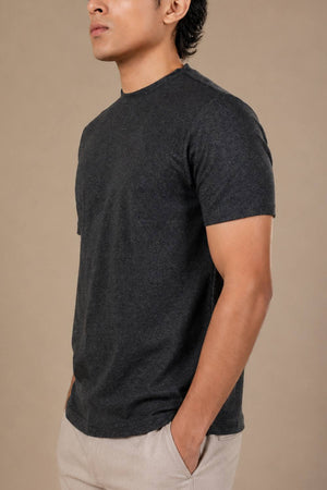 Carbon Heavyweight Melange T-Shirt – Sorona™ (Coal Melange)