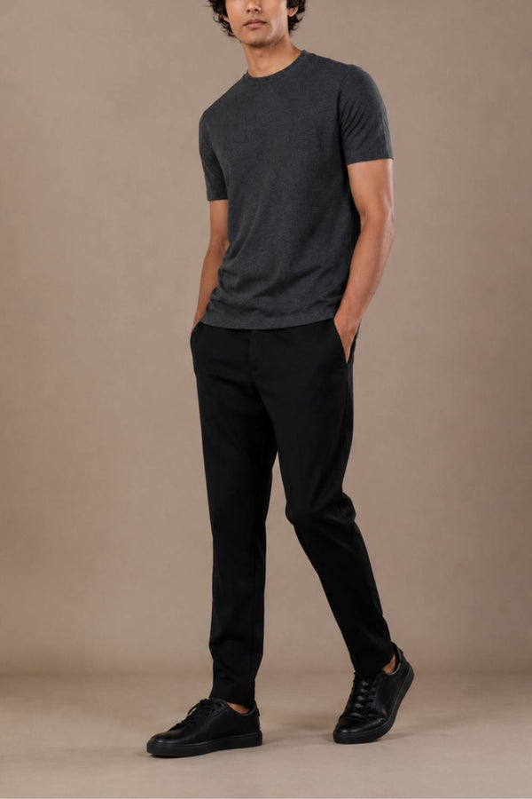 Carbon Heavyweight Melange T-Shirt – Sorona™ (Charcoal Melange)