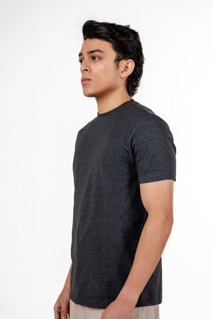 Carbon Heavyweight Melange T-Shirt – Sorona™ (Coal Melange)