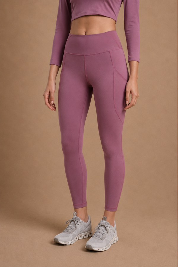 Carbon Sculpt Legging (2 Pockets) (Mellow Mauve)