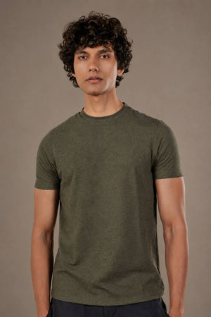Carbon Heavyweight Melange T-Shirt – Sorona™ (Forest Melange)