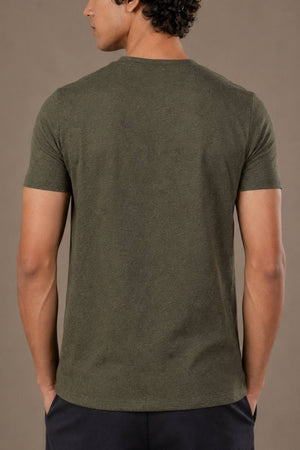 Carbon Heavyweight Melange T-Shirt – Sorona™ (Forest Melange)