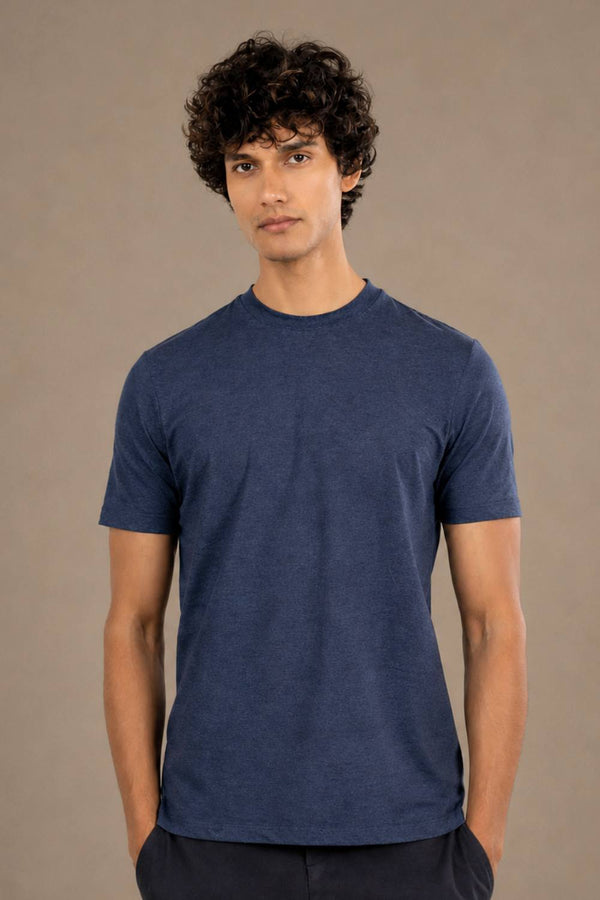 Carbon Heavyweight Melange T-Shirt – Sorona™ (Denim Melange)