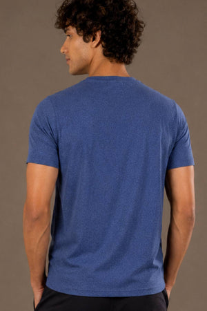 Carbon Heavyweight Melange T-Shirt – Sorona™ (Light Blue Melange)