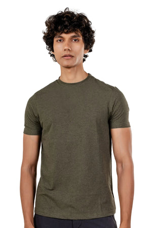 Carbon Heavyweight Melange T-Shirt – Sorona™ (Forest Melange)