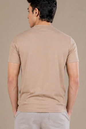 Carbon Heavyweight Melange T-Shirt – Sorona™ (Light Brown Melange)