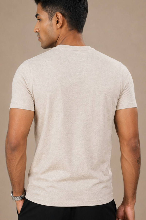 Carbon Heavyweight Melange T-Shirt – Sorona™ (Oat Melange)