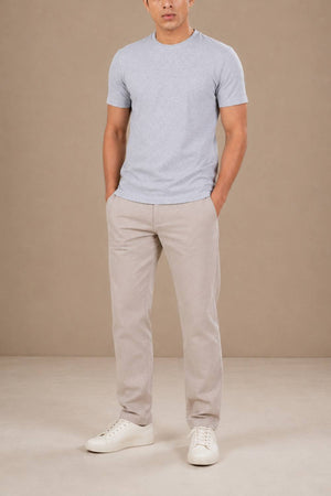 Carbon Heavyweight Melange T-Shirt – Sorona™ (Light Grey Melange)