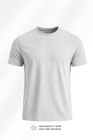 Carbon Heavyweight T-Shirt - Light Grey Mel & Coal Mel - Pack of 2