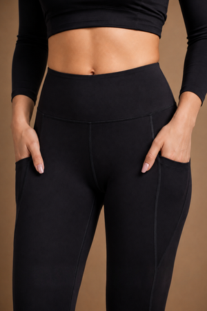 Carbon Utility Legging (2 Pockets) (Carbon Black)