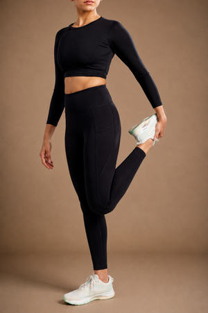 Carbon Utility Legging (2 Pockets) (Carbon Black)