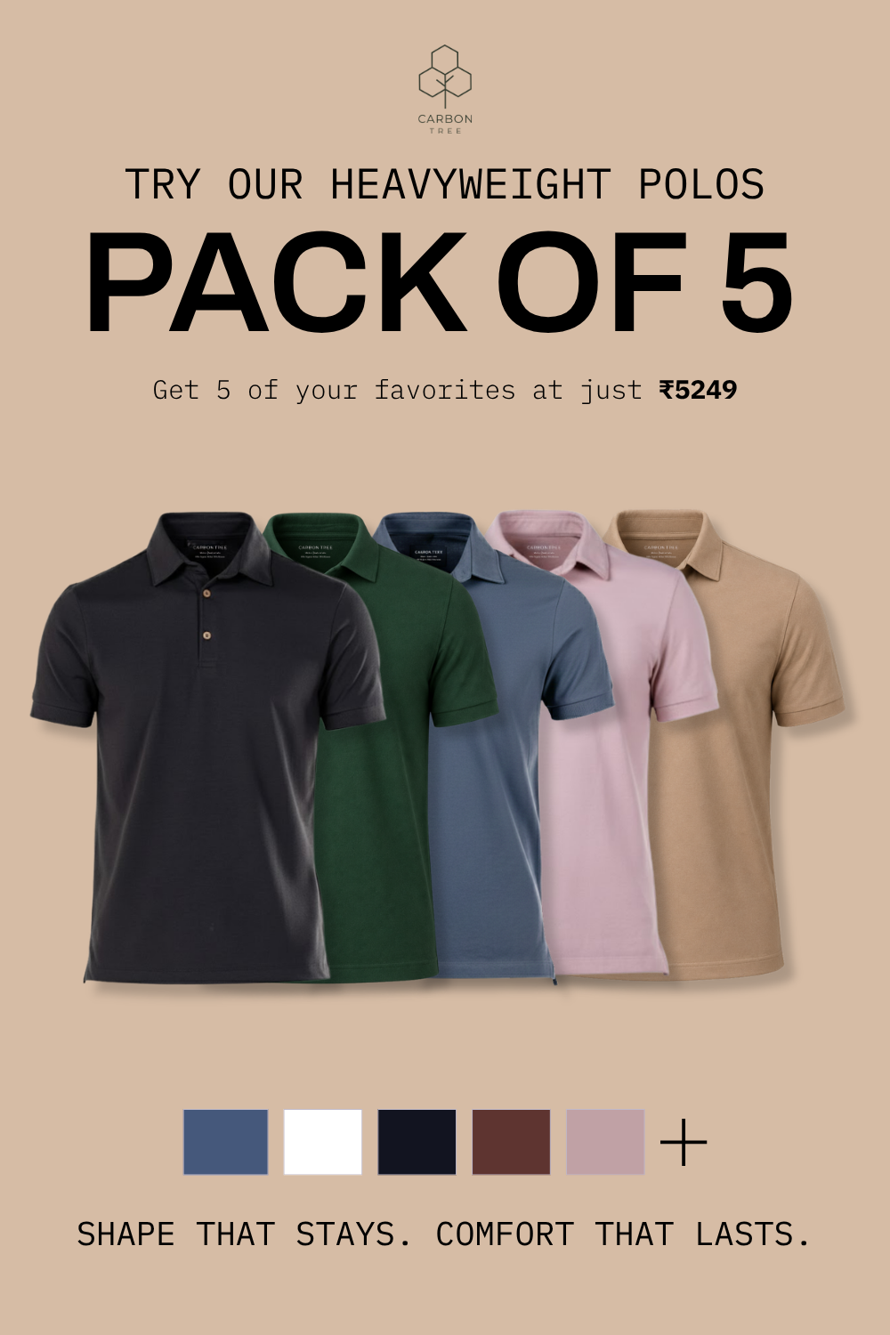 Heavyweight Polo – Sorona™ - Pack of 5