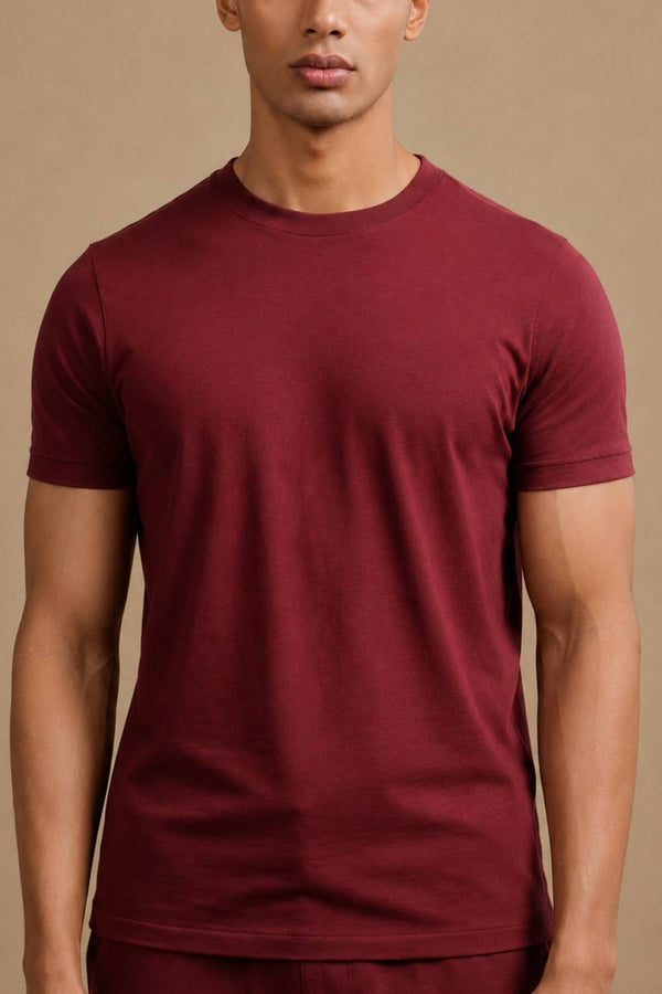 Carbon Lightweight T-Shirt – Organic Cotton (Sangria)
