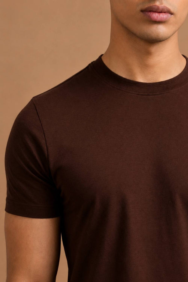 Carbon Lightweight T-Shirt – Organic Cotton (Chicory Coffee)