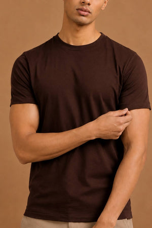 Carbon Lightweight T-Shirt – Organic Cotton (Chicory Coffee)