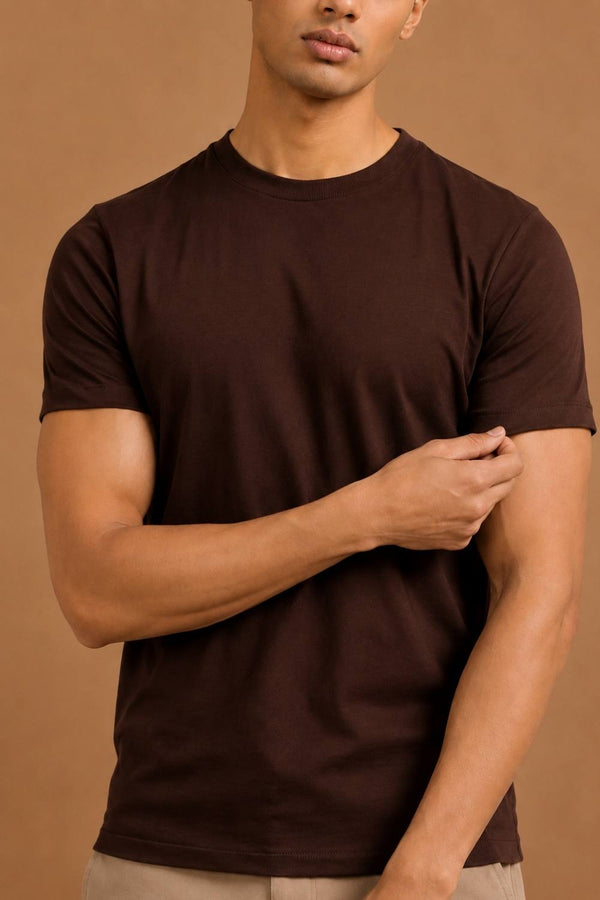 Carbon Lightweight T-Shirt – Organic Cotton (Chicory Coffee)