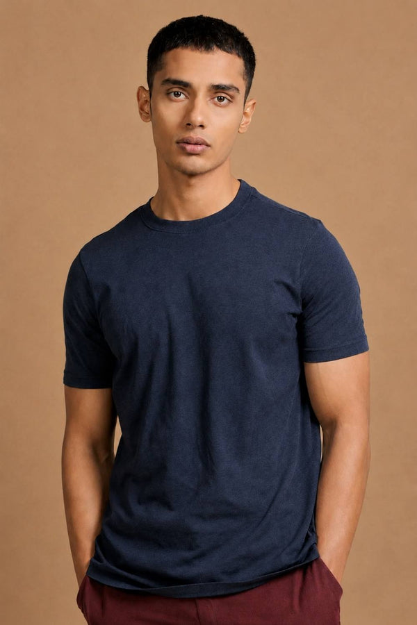 Carbon Lightweight T-Shirt – Organic Cotton (Denim Melange)