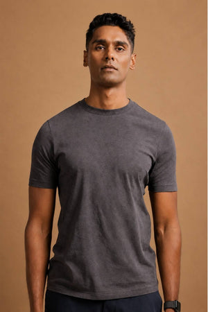 Carbon Lightweight T-Shirt – Organic Cotton (Charcoal Melange)