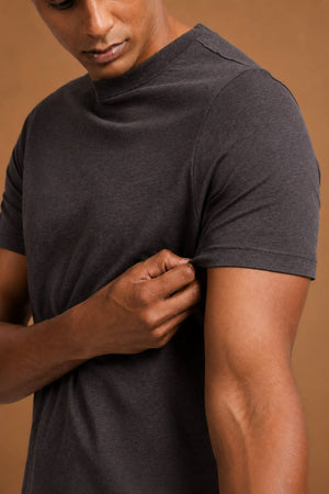 Carbon Lightweight T-Shirt – Organic Cotton (Charcoal Melange)