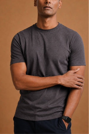 Carbon Lightweight T-Shirt – Organic Cotton (Charcoal Melange)