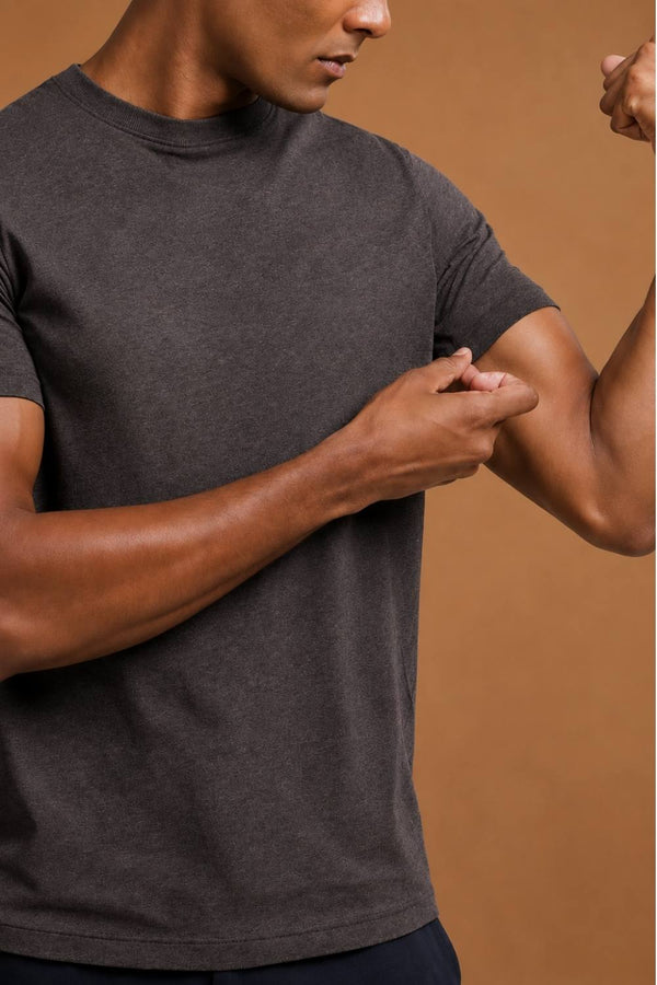 Carbon Lightweight T-Shirt – Organic Cotton (Charcoal Melange)
