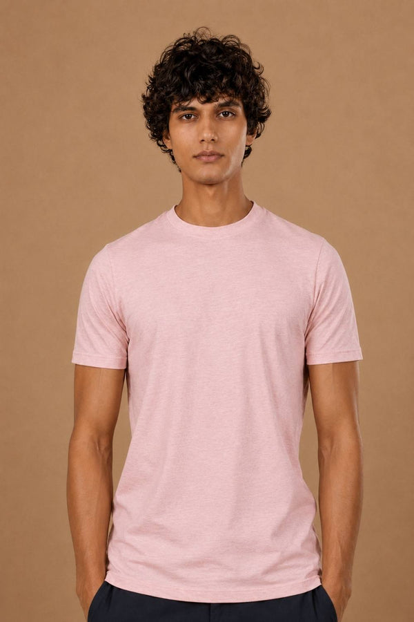 Carbon Lightweight T-Shirt – Organic Cotton (Vintage Pink Melange)